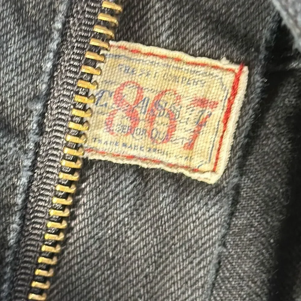 Polo Ralph Lauren Mens Classic‎ 867 Black Jeans size 46B/30 100% Cotton